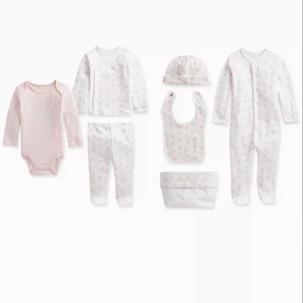 POLO RALPH LAUREN
7-piece Teddy Bear & Elephant Print Gift Set